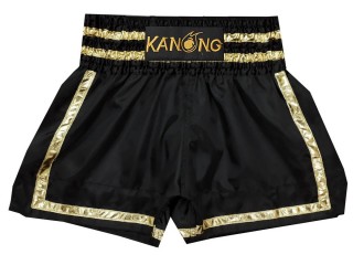 Spodenki Muay Thai Kanong : KNS-140-Czarny-Złoto